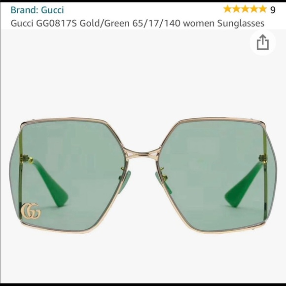 Gucci GG 0817S 002 Oversized Sunglasses